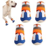 Adjustable Dog Boots, Reflective Paw Protector, Soft Shoes with Non-Slip Sole, Pet Footwear Accessory Lightweight Build, Canine Shoes with Comfortable Design, Outdoor Gear for Walking Snow