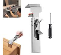 Adjustable Drawer Fixing Clamp, Drawer Front Installation Clamps, One-touch Fixed Removable Drawer Clamp, Universal Cabinet Installation Clamps, Stainless Steel Drawer Fixing Clips (1pcs)