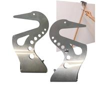 Adjustable Easel Hand Rest Support Bar,Metal Artist Drawing Easel Hand Support,Lean Bridge with Self-Locking Design, Height & Angle Wrist Rest Stand for Sketching, Drawing & Painting