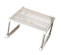 Adjustable Expandable Stackable Stackable Shelf for Wardrobe & Kitchen Storage White Counter Shelves Space-Saving Solution L56-64cm H18cm W35-45cm nize Your Space