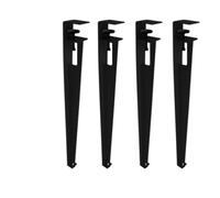 Adjustable F Shaped Table Legs 4 Adjustable Metal Legs DIY Coffee Tables Dining Tables and Consoles Drill Free Leg Protect Your Tabletop(71cm/Black)