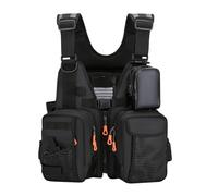 Adjustable Fishing Swimming Vest for Adults Men Women, Lightweight Buoyant Swimming Vest for Kayaking Boating Water Sports, Water Safety Floatation Outdoor Adventure(Black a)