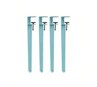 Adjustable Fit Table Legs Fshaped Iron Furniture Legs Matte Finish 4 Metal Tables Leg DIY Coffee Tables Dining Table Consoles(71cm/Sky Blue)
