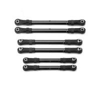 Adjustable Front & Rear Tie Rod Steering Link for Compatible 4WD RC Cars Upgrade Parts Black