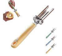 Adjustable Fruit And Vegetable Corers Tool, 2025 New Apple Corer, for Apple, Bell Pepper, Pear, Red Dates, Quick and Easy Fruit Vegetable Deseeder for Kitchen (Yellow)