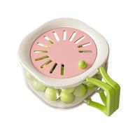 Adjustable Fruit Strainer - 2-in-1 Vegetable Bowl | 24cm Kitchen Basket with Lid Functions, Synthetic Mixing Container with Handle, Cooking Utensils, Salad Preparation for Fridge Snack