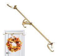 Adjustable Garland Hanger - Front Door Wreath Holder, 33.46 Inch Metal Bar