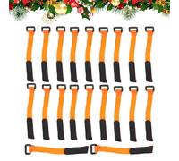 Adjustable Garland Hanger Ties - 20 Pack Decorative Christmas Straps, Reusable Wreath Fasteners | Strong Twist Bands, Holiday Display Organizer, Seasonal Decor Tool With Convenient Design For Stairs