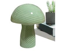 Adjustable Glass Mushroom Lamp - Color Changing Night Light, Cute Decorative Design, Soft Ambient Glow, Compact Portable Table | Light for Home Bedroom Living Room Interior Decor