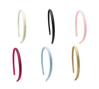 Adjustable Glittering Solid Color Skinny Hairband Elegant Comfortable Hair Accessories for Girls Women Removable Hairband
