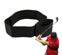 Adjustable Golf Trainer, Ball Swing Connection Aid, 31.89x3.19 Inch Arm Band Trainer with Elastic Strap, Durable Training Accessory, Swing Practice Aid with Stable Design, Golf Trainers for Beginner P