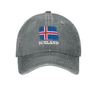 Adjustable Gorra De Béisbol, Bandera De Islandia Sombrero Ocio Deportivo Gorras Hip Hop para Mujer Hombre Caza