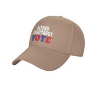 Adjustable Gorra de Golf Voto por la Defensa de la Democracia Sombrero Sol Moda Gorra para la Cabeza para Caza Motociclet Mujer