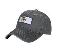Adjustable Gorra para La Cabeza, Bandera De Virginia Occidental (Patrón) Sombrero Sol Unisex Gorra De Béisbol para Deportes Pesca Motociclet