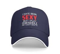 Adjustable Gorra para Sol Odio ser Sexy, Pero Juego Cornhole, así Que no Puedo evitarlo. Sombrero Sol Unisex Gorra Deportiva para Verano Golf Deportes