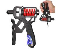 Adjustable Grip Trainer, Hand Strengthener Device, 11-364Lbs Trainer with Non Slip Handle, Forearm Exerciser with Metal Spring, Grip Train for Fitness Home Office Use