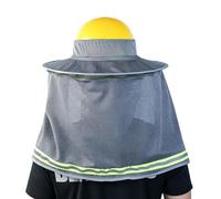 Adjustable Hard Hat Sun Shade, Full Brim Neck Shield Cover, 39.37x13.78 Inches UV Protective Work Helmet Accessory, Breathable Cooling Fabric Guard System, Safety Design Style for Construction Use