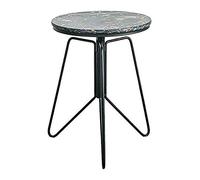 Adjustable Height Coffee Table Best Choice Products 39cm Faux Marble Modern Living Room Roundwith Metal Frame (Color : C)