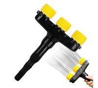 Adjustable Hose Nozzle, Heavy Duty Water Sprayer Tool, 10.82in ABS Perforated Spray Head, Slip Resistant Grip Design, Multi Mode Garden Watering System, Outdoor Lawn Yard Home Use