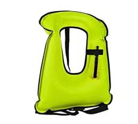 Adjustable Inflatable Kayaking Jacket for Adults, Portable Safety Vest for Men Women, High Buoyancy Aid Snorkeling Swimming Kayaking Boating Water Sports Activities Gear(Green)