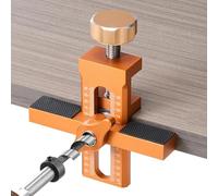 Adjustable Installation Positioner for Cabinet Doors, Aluminum Alloy Mounting Jig, Door Mount Locator for Accurate Kitchen Cabinet Alignment, Professional Tool for Hinge and Handle Placement