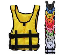 Adjustable Kayak Swimming Vest for Adults, Portable Foldable High Buoyancy Breathable Safety Floatation Swim Vest for Surfing Boating Kayaking Water Sports Gear Men Women(Yellow)