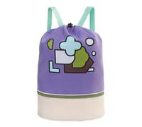 Adjustable Kids Swim Bag, Oxford Cloth Swim Bag, Water-Resistant Kids Swim Bag, Kids Waterproof Sports Bag, Pool Bags with Cute Cartoon Design for Children Boys and Girls, Violeta, riferimento
