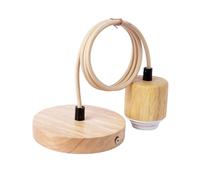 Adjustable Lamp Socket - Aesthetic Farmhouse Bulb Sockets | Ceiling Holder With Vintage Flair, Light Fitting With Wooden Accent, Lighting Accessory For Bedroom Kids Room Living Room For Rustic Décor