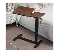 Adjustable Laptop Stand Desk It Can Be Used in The Bedroom Living Room Balcony (Color : White) (Brown)