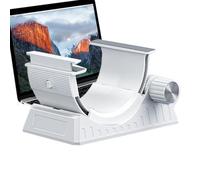 Adjustable Laptop Stand, Foldable C-Shaped Holder, 2-In-1 Desk Mount with Height Adjustment Feature, Lightweight Aluminum Stand, Portable Workstation with Foldable Design, Laptop Accessory for Bed