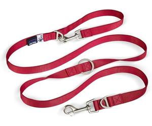 Adjustable Leash Nylon Red M
