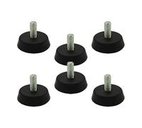 Adjustable Leveling Feet - 6 piezas Shock-Absorbing No Sliding Pads | Rubber Adjustable Height Feet For Cabinet Chair Table Stool Bar Patio Home Office Classroom Dining Ladder