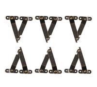 Adjustable Lid Hinge - 6 piezas Soft Close Toy Box Hardware, Heavy Duty Brackets For Smooth Closing Mechanism, Secure Locking Design, Gabinete Hinge Set, diseñado para mesas de café,