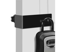 Adjustable Lock Box Hook, Metal Door Mount Bracket, 4.7x2.5x2.6 Inches Secure Holder with Sturdy Build, Steel Mounting Accessory, Home Hardware with Sturdy Design, Lock Box for Office Apartment