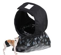 Adjustable Male Dog Diapers Replacement Trash Bags, Small Puppy Training Pads, Reusable Leak-Proof Design, Ideal for Indoor Outdoor Travel, Apartment, Walking, Car, Home, Picnic Use, Black