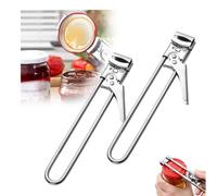 Adjustable Manual Can Opener, Stainless Steel Jar Opener, Professional Manual Multifunction Glass Lid Opener for Home Kitchen, Can Opener for Kids, Seniors, Women