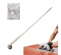 Adjustable Measuring Rail for Circular Saws - Positioning Guide | Aluminum Alloy Gauge with Precision Scale, Cutting Alignment Tool for Woodworking Metal Construction Improvement, Stainless Steel