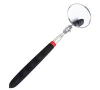 Adjustable Mechanical Inspection Mirrors Inspection Mirror 360 Degree Rotatable Inspection Mirror, Telescopic Up to 73 cm, Black Non-Slip Handle, for Car Repair, Black