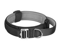 Adjustable Military Tactical Nylon Dog Training Collar with Handle For Sheepdogs Labradors Bulldogs,Negro,Metro