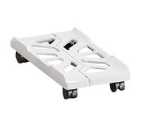 Adjustable Mobile CPU Stand, Desktop Computer Tower Bracket, Heavy Duty Pc Floor Riser, Interactive Rolling Caster Wheels, Ventilated Base for Gaming Setup, Workplace or Home Use 7.87x11.02 Inches