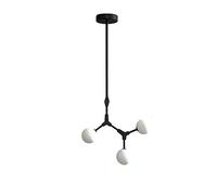 Adjustable Nordic Chandelier 6 Mid Century Pendant Lighting Iron Ceiling Fixture for Kitchen Dining Room Living Room,Gold,8 Light Fixture(Black,3 Lights)