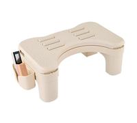 Adjustable Offices Foot Rest, Ergonomic Foot Stool, Adorable Under Desk Comfort, Portable Footrest with Massage Texture for Workstation, Holiday and Everyday Use, Cream