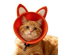 Adjustable Pet Cone, Comfortable Kitten Wound Collar, Soft Elizabeth Recovery Shield, Anti Licking Scratch Restraint, Lightweight Healing Accessory For Indoor Veterinary Grooming