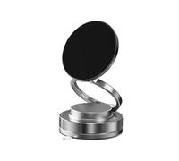 Adjustable Phone Holder for Car, Magnetic Suction Cup Mount, ABS, Silicone, Space Saving Smartphone Stand for Dashboard, Windshield, Secure Grip, Interior Accessory, All Vehicles, 6x3x12cm