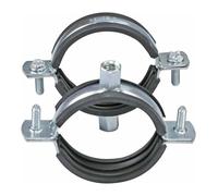 Adjustable Pipe Bracket Clamp Support Hanger with Rubber M8 M10 Female for 20-160mm Tube OD 2pcs(20mm)(40mm)