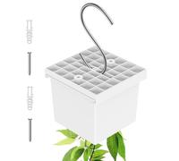 Adjustable Plant Pot - Vertical Garden Planter for Indoor Window Balcony | Sturdy Resin Hanging Planter with Drainage, Holes for Flowers Succulents Bedroom Office Outdoor