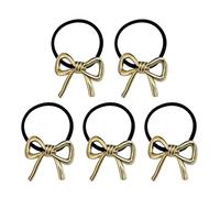 Adjustable Ponytail Holders, Cute Hair Ties For Everyday Use, Lightweight Elastic Ponytail Holder, Portable Elastic Gold Hair Ties, Fashion Ponytail Holder For Hair, 7/4.7/1 Cm