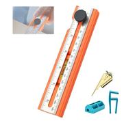 Adjustable Positioning Marking Protractor Tool, Drilling Positioning Ruler,Cabinet Drawer Door Hole Drilling Gauge, Angle Finder Woodworking Tool (Complete set)