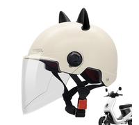 Adjustable Scooter Helmet - Protective Riding Headgear with Visor for Men Women | Lightweight Hard Shell Cycling Commuting Gear for Motorcycle Bicycle Skateboard Urban Outdoor Adventure Sports