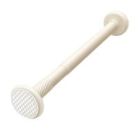 Adjustable Shower Curtain Rod 28 192 Inch No Drilling Tension Rod Telescoping Design 1 Inch Diameter Rustproof for Bathroom & Closet Cream Color (370 440cm)